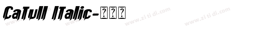 Catull Italic字体转换